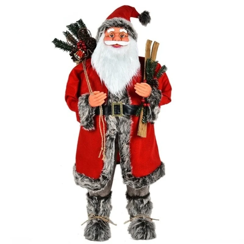 1M Big Size Christmas Dolls Santa Claus Toys Xmas Decor Figurines Christmas Gift for Kid Red Xmas Tree Ornament Decor