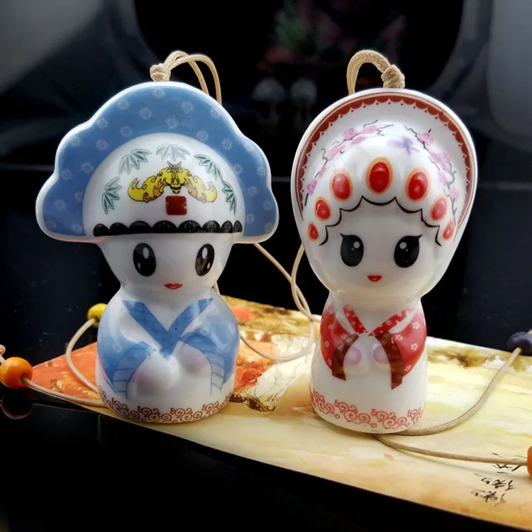 

Ceramic jewelry, ceramic sunny dolls, bag pendants, wind chimes