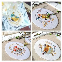 ZZ5451 Cross stitch kits Embroidery hoop cross stitch threads Cross-stitch cross embroidery scheme Floss threads Gift on march 8