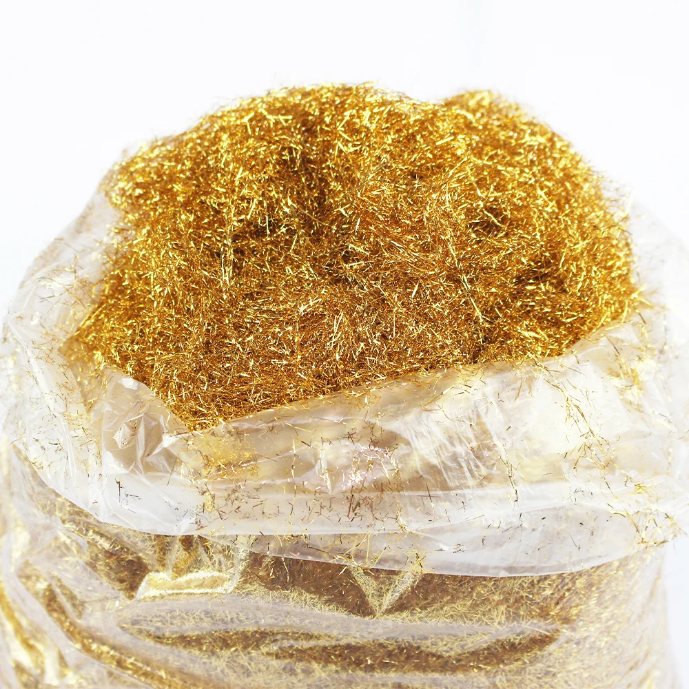 1kg Gold Foil Thin Wire Taiwan Imitation Gold Leaf Tinsel for Wall Furniture Gilding Painting Glass Nail Crafts Home Decoration