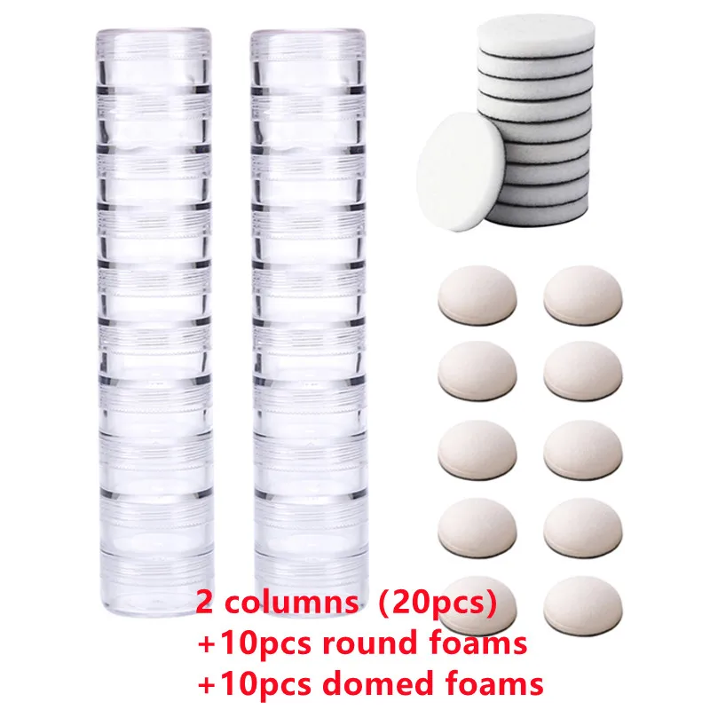 Round Stackable Jars For Storage Round Foams Mini Ink Blending Tool For DIY Handmake Crafts Scrapbooking  Making Decorations