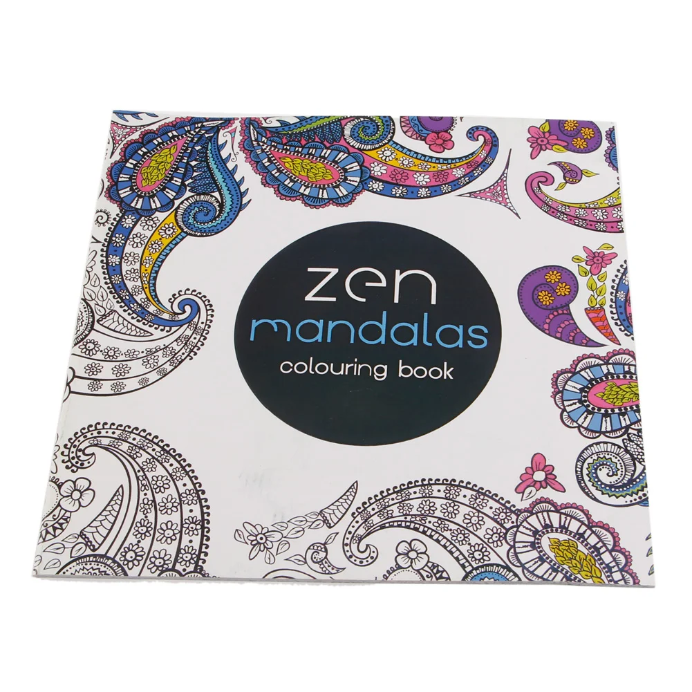 1 pcs 24 Pages Mandalas Flower Coloring Book For Children Adult Relieve Stress Kill Time Graffiti Painting Drawing Art Books