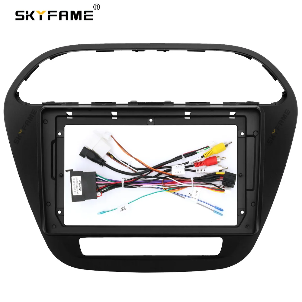 SKYFAME Car Frame Fascia Adapter For Tata Tiago 2017-2020  Android Radio Dash Fitting Panel Kit