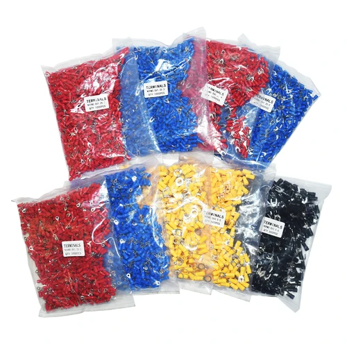 Imagen 2 del producto REALLY SV1.25/2/3.5/4/5.5 1000 unids/pack conector de Cable aislado de pala Terminal de engarzado eléctrico AWG 22-10 conector de Cable