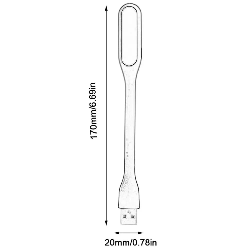 Mini luz nocturna LED flexible USB portátil, lámpara de lectura súper brillante para banco de energía, PC, portátil, Notebook, envío directo