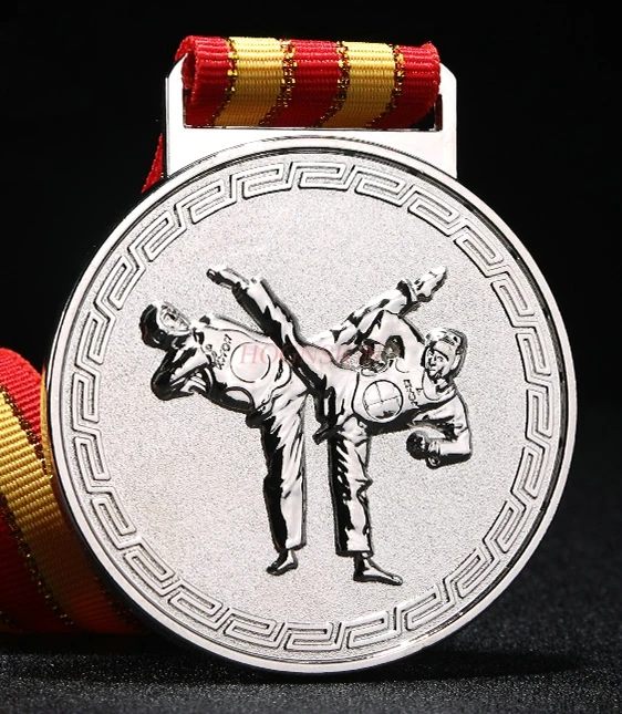 Competição esportiva universal ouro e prata cobre personalizado sanda judô wrestling boxe competição metal medalha de ouro 2021