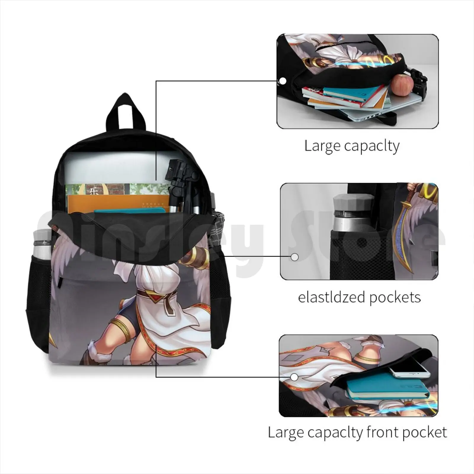 Pit (Ultieme) Outdoor Wandelrugzak Waterdicht Kamperen Reizen Pit Kid Icarus Smash Bros Smash Brothers Anime Uprising