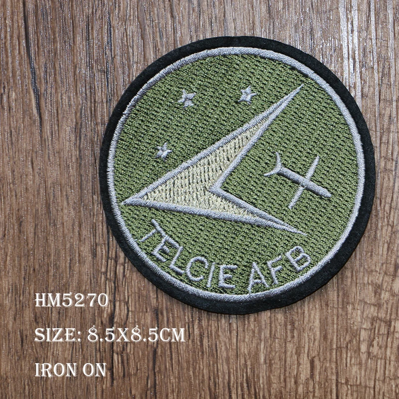 Round Cartoons Airplane Rocket Dragon Tennis Icon Embroidered Applique Patch for Clothing DIY Sew up Badge on the Backpack