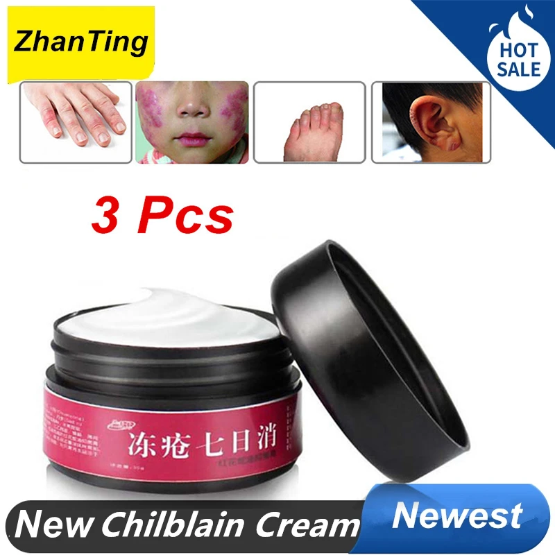 ZhanTing 3 Pcs Antifreeze Cream Frostbite Athlete's Foot Feet Itch Blisters Anti-chapping Peeling for Foot Care Cream