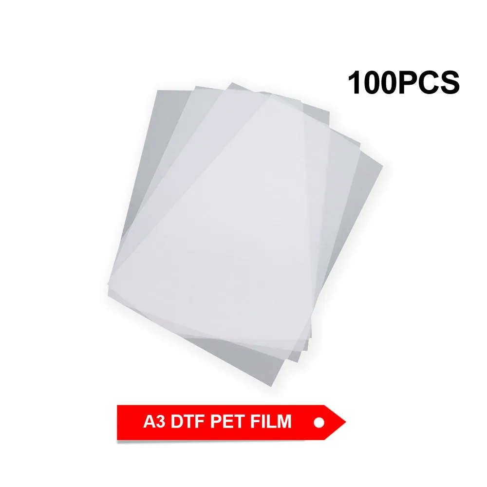 100PCS A3 DTF Film A3 DTF PET Film Für A3 A4 DTF Drucker PET Transfer Film Für DTF Tinte druck A3PET Film Druck Und Transfer