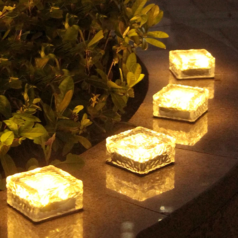 4 luci per Dock per vialetto a LED luce solare per ponte luce solare per esterni luce per prato marcatori stradali impermeabili per Patio per scale