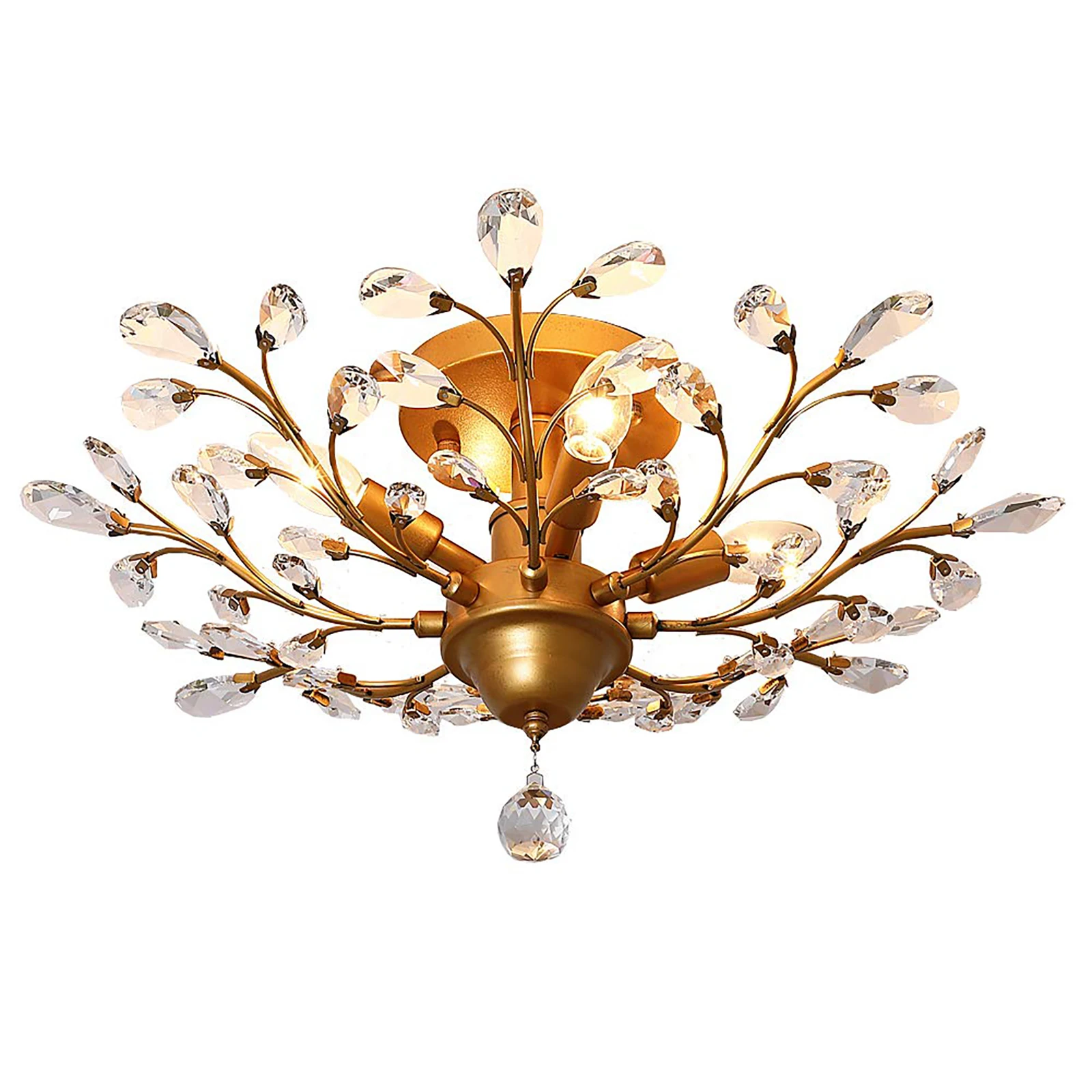 vintage cristal preto lustres clear led edison iluminacao flush montado sala de estar quinta flor k9 01