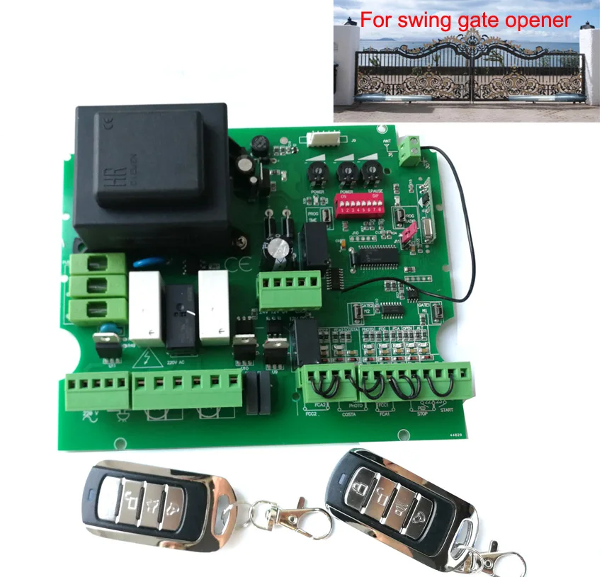 No box Swing gate opener control board card plate for update Universal model AC 220V circuit BOARD Replacement Control Board