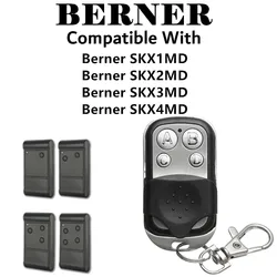 Controle remoto para portão de garagem berner skx1md skx2md skx3md skx4md, 433mhz, transmissor, código, abridor de porta