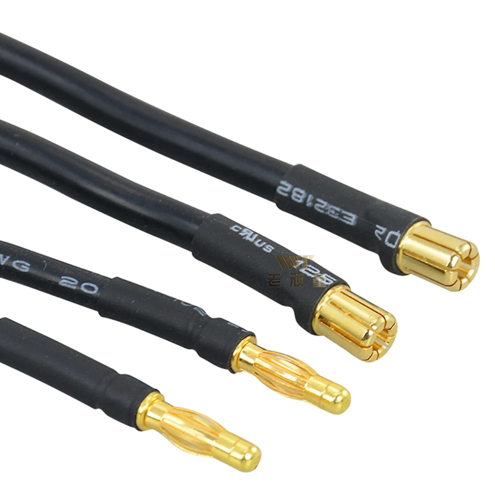 3PCS RC Auto Onderdelen Model Afstandsbediening Auto Gemodificeerde Accessoires ESC Motor Mannelijke Vrouwelijke Banaanstekker Verlengsnoer 12AWG 4/6.5MM
