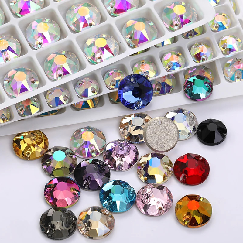 

480Pcs Wholesale Round Flatback Glass Crystal Rhinestones For Clothes Dress Stones For Jewelry Decoration Craft Beads For Sewing