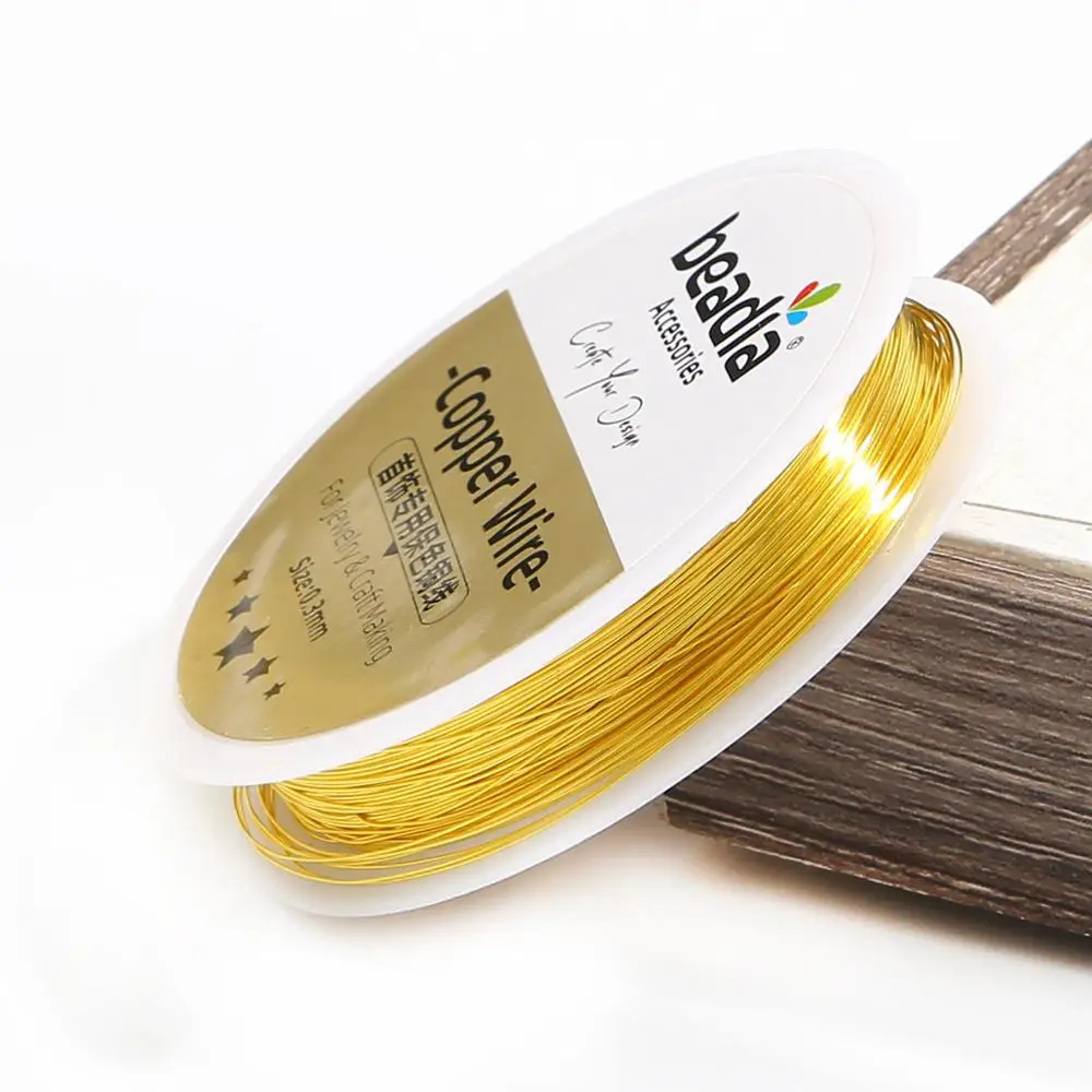 KC Gold/Silver/Copper Beading Wire for Craft Making