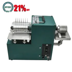 Electric Heat Edge Creaser Machine 110V-220V Double Head Leather Machine Professional LeatherTool 50W Belt Strap Cutting Machine