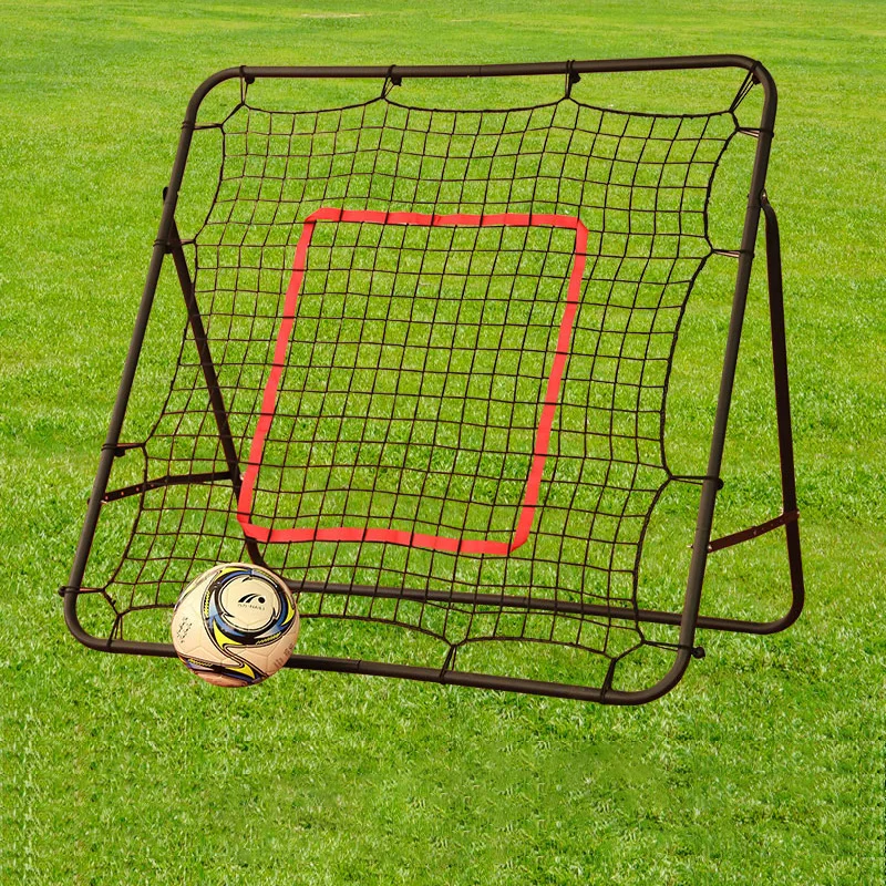 Practical Football Rebound Net Bounce Net Hockey Tennis Trainer Retractable Height Adjustment Children Soccer Training Equipment