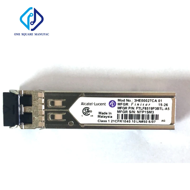 

Alcatel-Lucent 3HE00027CA 01 0,2 км FTLF8159P3BTL-A5 1,25G 850nm Multimode SFP Fiber LC оптический модульный приемопередатчик