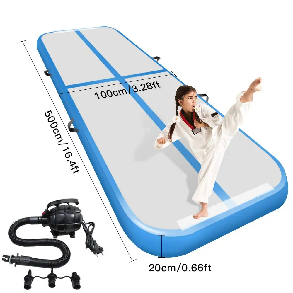 4*1*0.2m Gymnastic Mat With Low Price Colorful Inflatable Airtrack With Free Pump Home Use Air Floor/Air Mattress/Sport/Yoga Mat