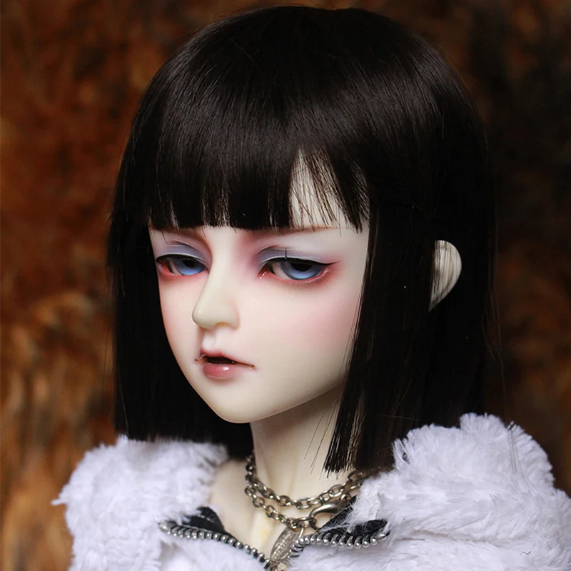 1/3 1/4 1/6 1/8 Bjd Wig High Temperature Short Straight Wire Bjd Wig SD For BJD Doll Hair