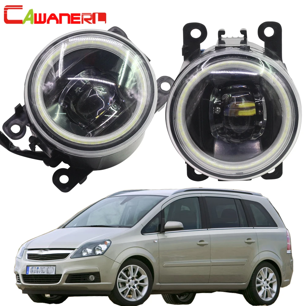 Cawanerl For Opel Zafira B MPV A05 2005 2006 2007 2008 2009 2010 2011 Car LED Fog Light Angel Eye Daytime Running Light DRL 12V