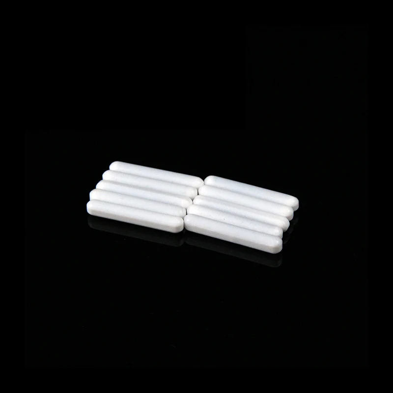 7pcs of Mixed size PTFE Magnetic Stirrer Mixer Stir Bars White Color Without Pivot Ring