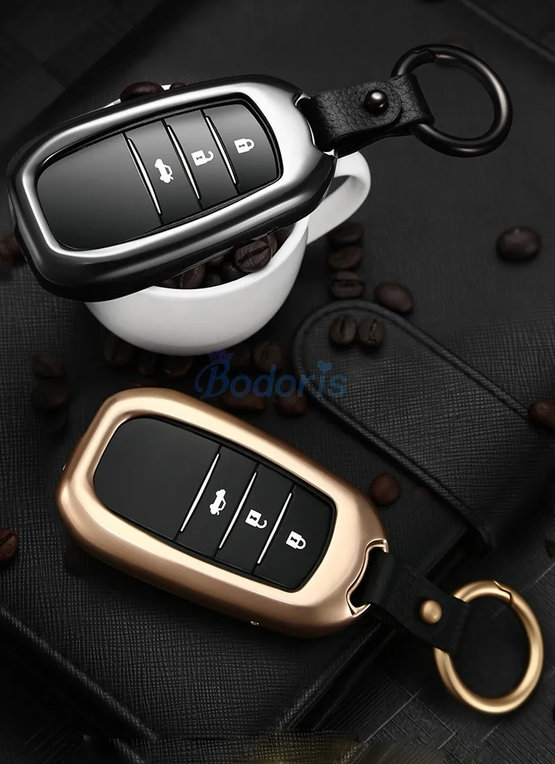 For Toyota Land Cruiser 150 Prado FJ150 LC150  2014 2015 2016 2017 Key Chains Case Ring Cover Chrome Car Styling Accessories