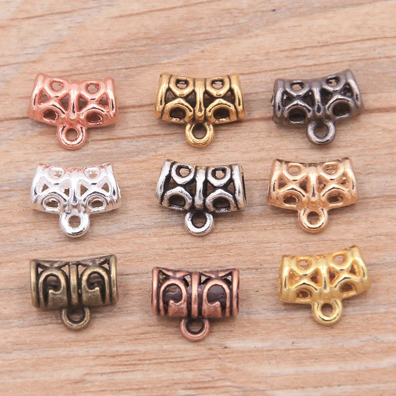 30Pcs 8*11*2mm 9 Color Melon Button Hollow Carved Bead Spacer Bead Charms For Diy Beaded Bracelets Jewelry Handmade Making