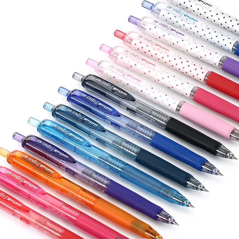 يوني الكرة هلام القلم Signo RT 8 ألوان 0.38 مللي متر UMN-105 / UMN-138 0.5 مللي متر سهلة الاستخدام طالب الكتابة لوازم القرطاسية المدرسية
