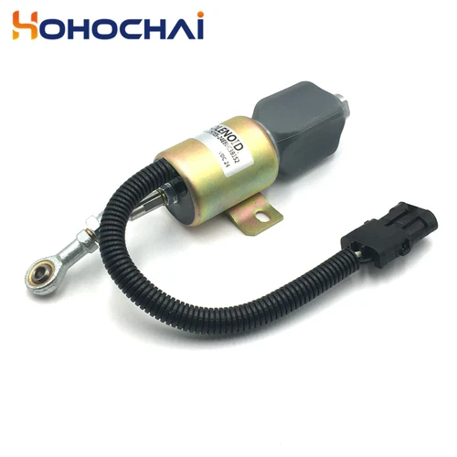 Imagen 2 del producto Solenoide de apagado del motor de combustible 1757ES-12E8UC3B1S2 1757ES-24E8UC3B1S2 Válvula solenoide de parada de 12V/24V