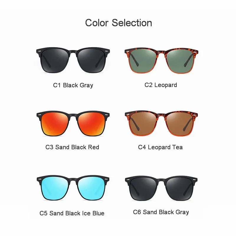 YMT_0475 Retro Polarized Sunglasses For Men Classic Cool Retro Sun Glasses Driving Shades Fashion Male Oculos De Sol UV400