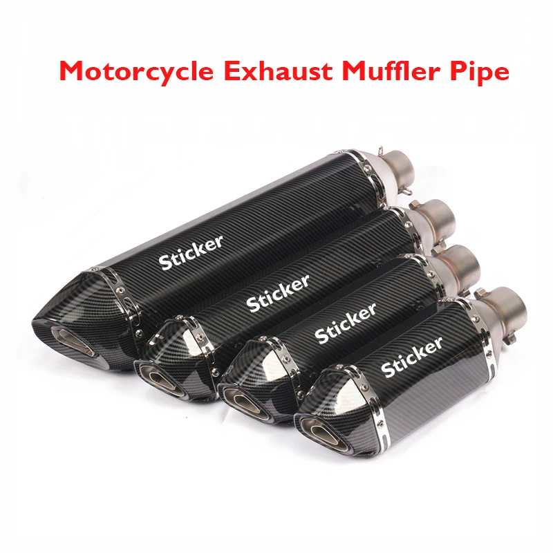 Universal Motorcycle Exhaust System Muffler Tip Escape Pipe Tail Silencer Pipe for CBR300 CBR500 DUKE 250 390 TMAX500