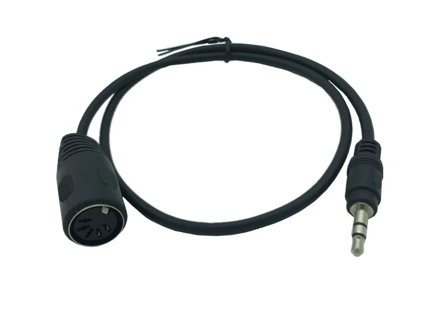 DIN 5pin To 3.5mm Cable 5Pin DIN Female To 3.5MM Male SmartPhone AUX Headphone Stereo Jack Adapter Input Cable 0.5M 1M 1.5M