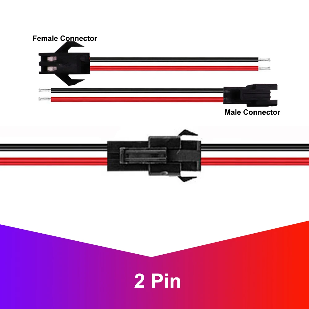 2pin 3pin 4pin 5pin 6pin JST LED Connectors Male And Female Connector Wire cable For Led Strip Light Lamp Driver CCTV