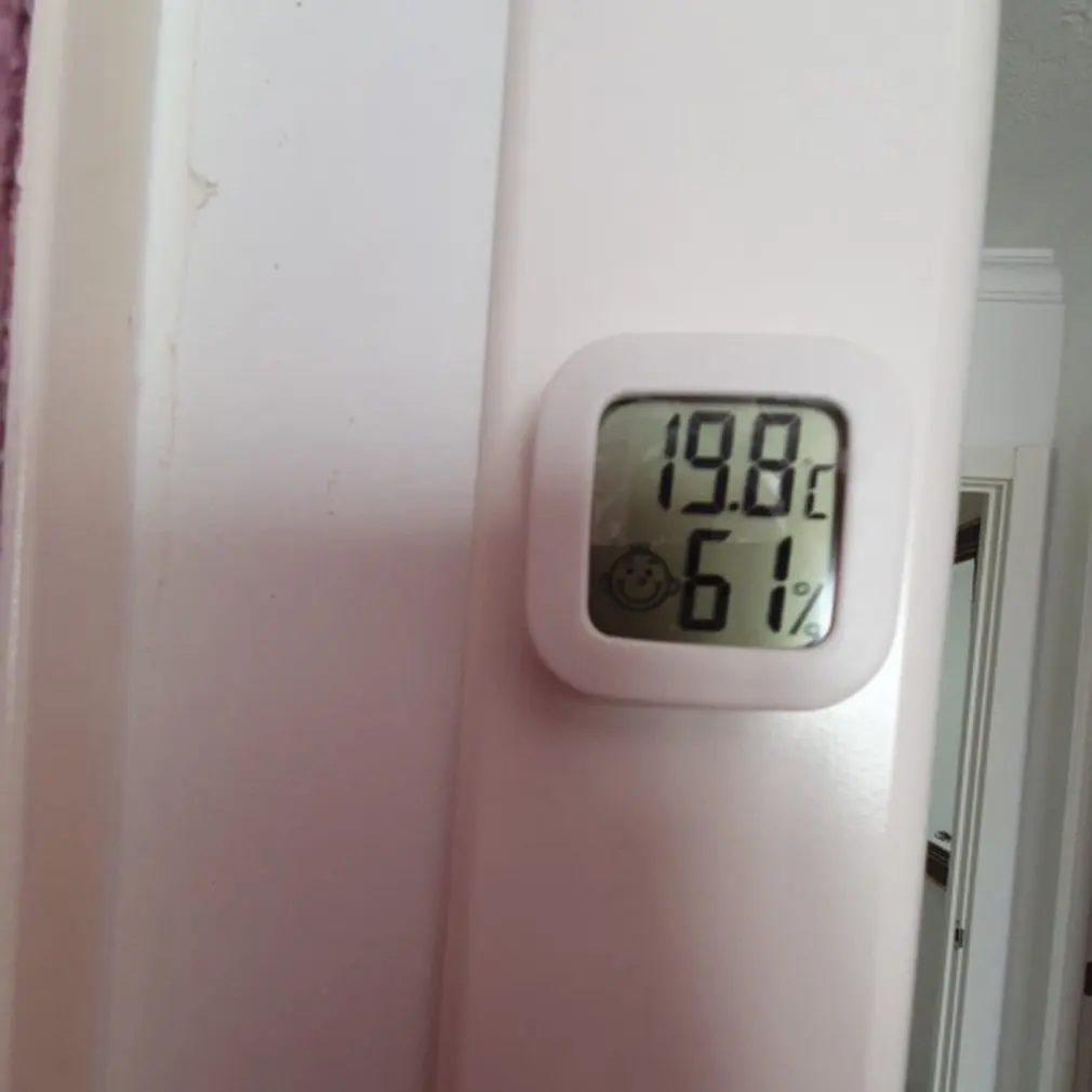 Mini Indoor Thermometer Digital LCD Temperature Sensor Humidity Meter Thermometer Room Hygrometer Gauge Weather Station