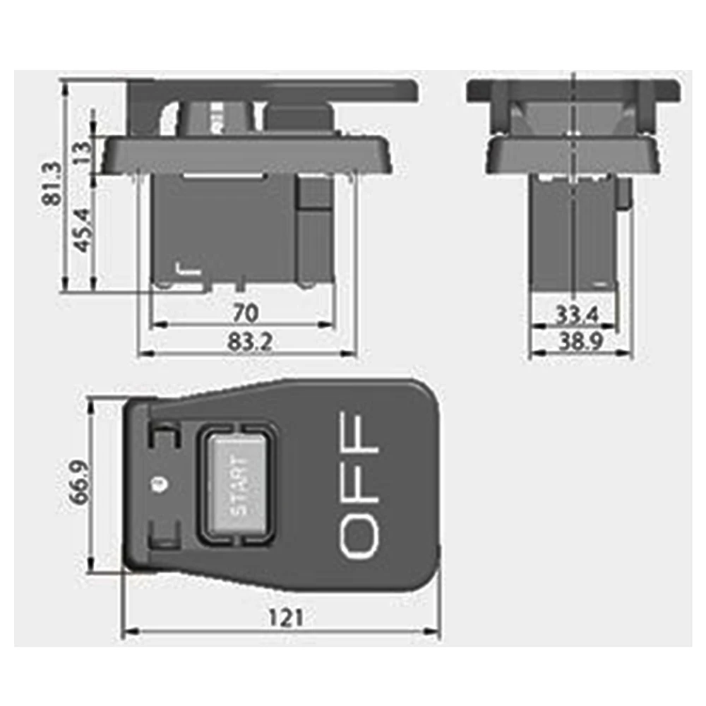 KEDU HY56 Industrial Pushbutton Switches with Emergency Stop Cover for Bench Saw Single Phase Three Phase, Red