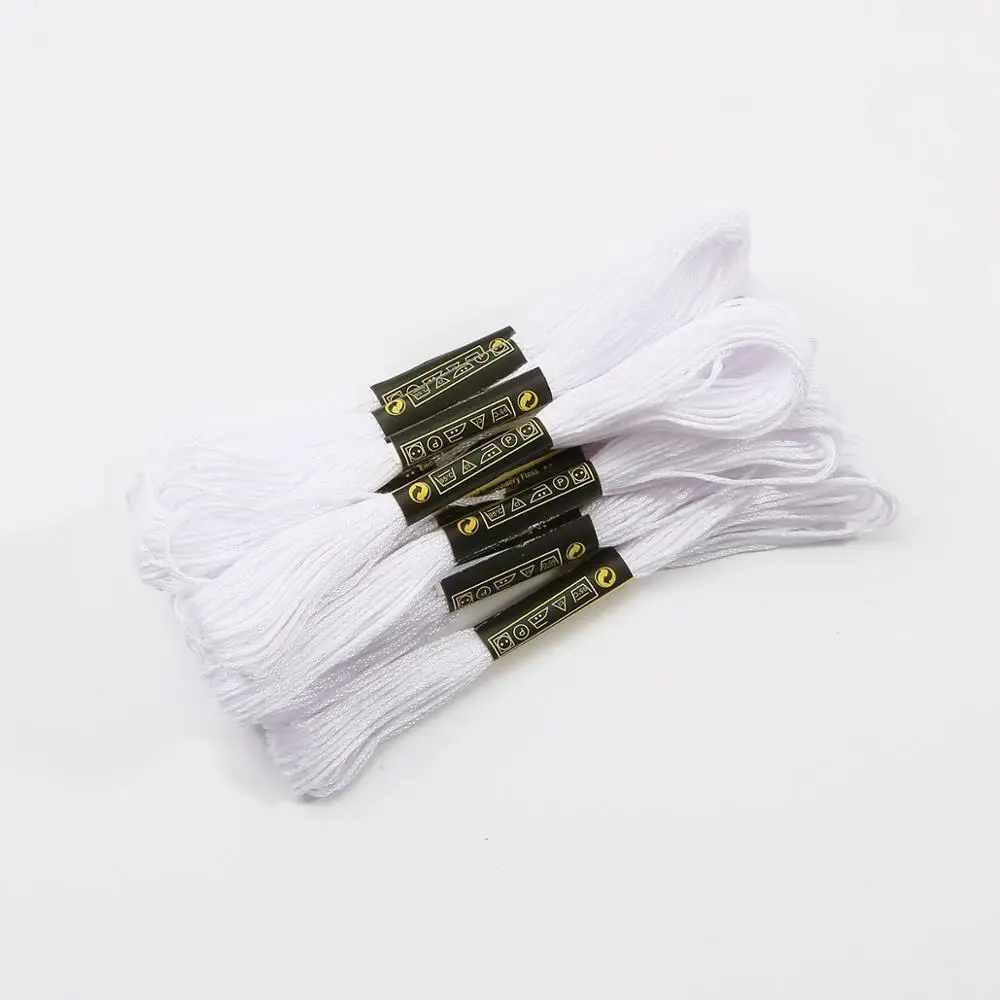 5pcs 10pcs 20pcs Randomly Color embroidery DIY Silk Line Branch Threads Similar Dmc Thread Floss Skein Cross Stitch Thread