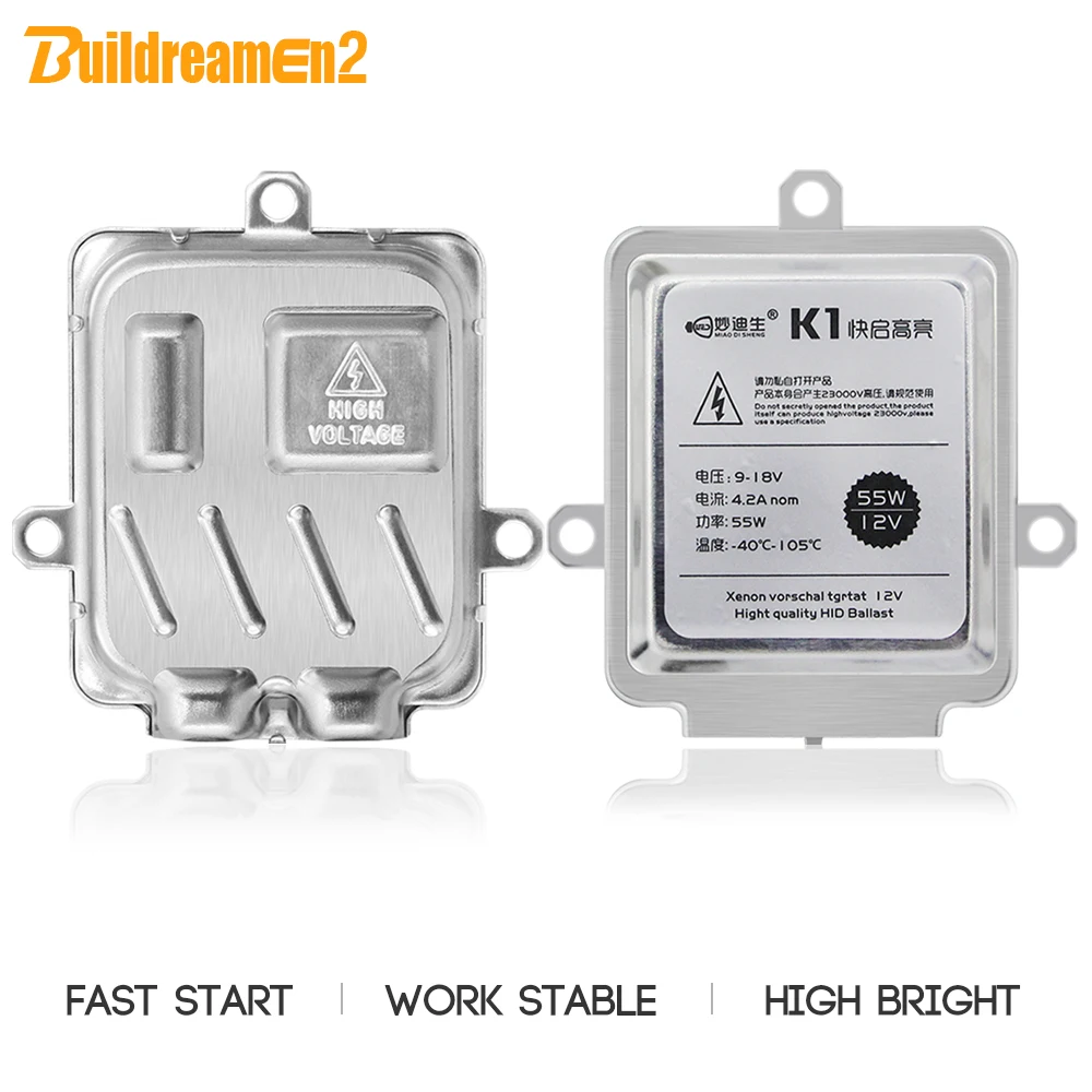 Bloque de balasto de CA de arranque rápido, 55W, HID, encendido de balasto Digital de xenón para bombilla de Xenón de coche H7 H1 H4 H3 H11 H8 H13 9012 9005 9006 9007