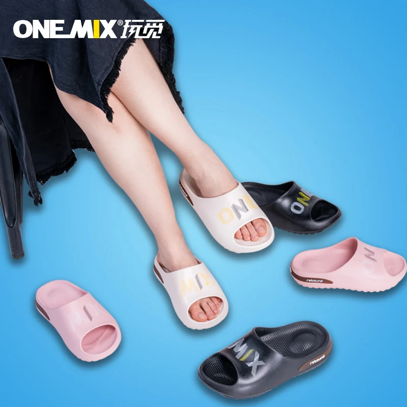 ONEMIX Original Men Indoor Sandals Slipper Summer Casual Outdoor Non-slip Beach Wadding Shoes Adult Male Cartoon Home Flip Flops