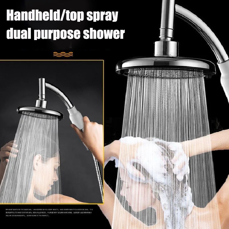 6 Inch Ronde Filter Douchekop Abs Handheld Top Douchekoppen Regendouche Schoonheid Waterbesparende Verwijderbare Douchekoppen