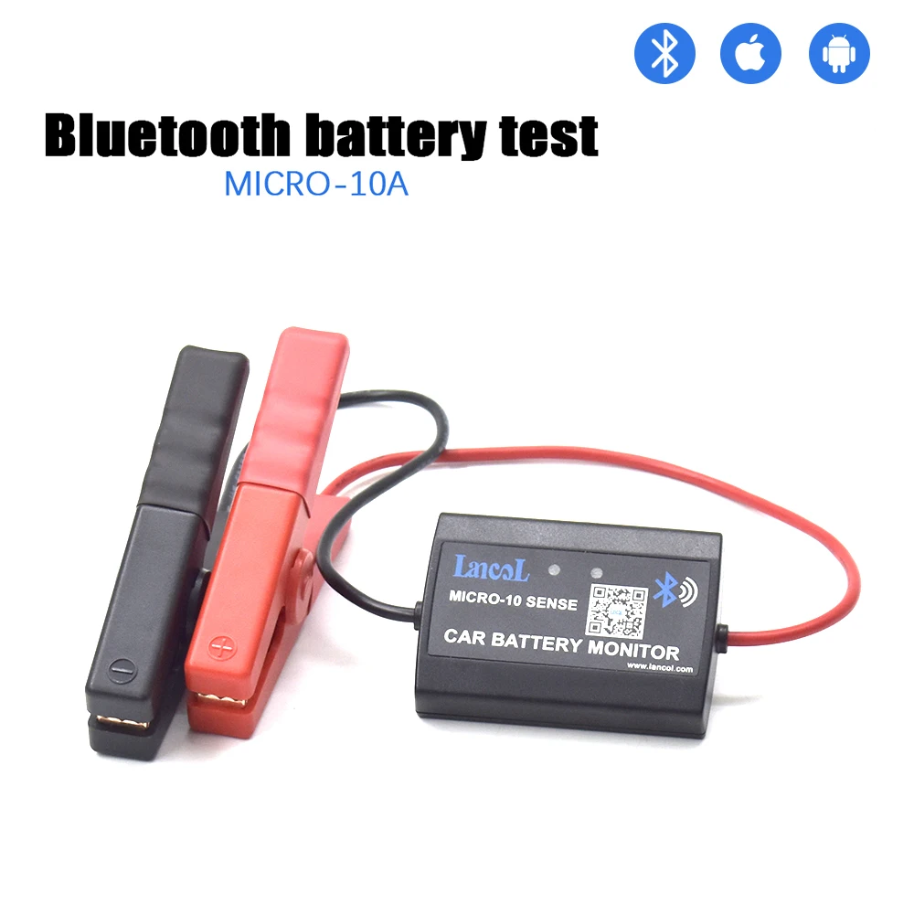 Lancol MICRO10A New Version Bluetooth Battery Monitor Tester System Monitor Digital Battery Analyzer Load Tester 12V