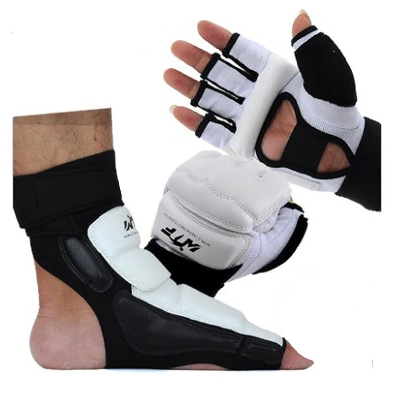 2020 Adults Kids Taekwondo Chest Arm Leg Protector Set WTF Palm Gloves Taekwondo Helmet MMA Body ProtectGuard Sparring Equipment