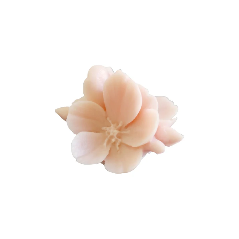 3D cherry blossom flower candle gypsum Molds flower chocolate baking deco 3D Sakura Flower Aromatherapy Candle Moulds