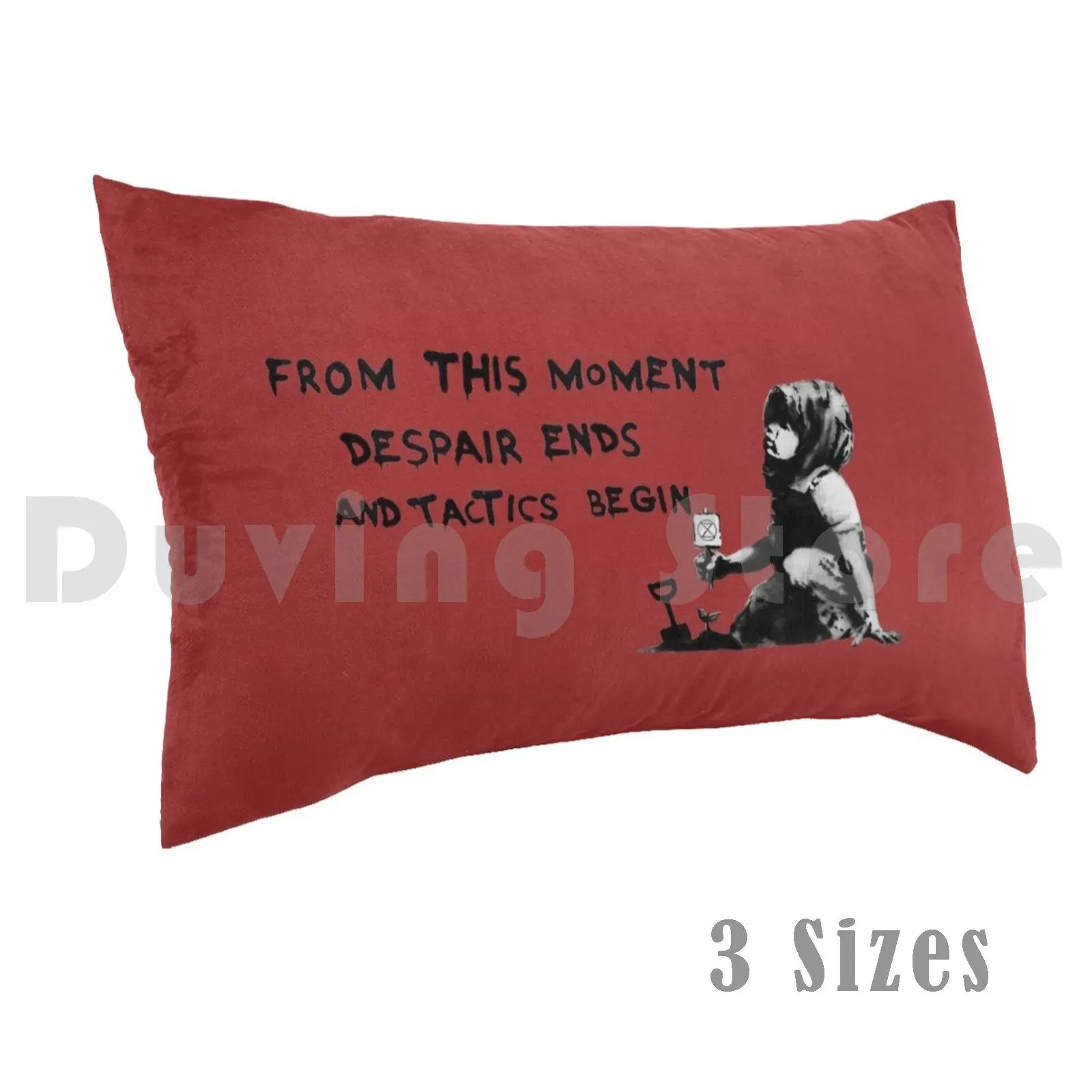 Banksy's Extinction Rebellion Pillow Case 20*30 Inch Banksy Street Art Climate Change Mural Trickster