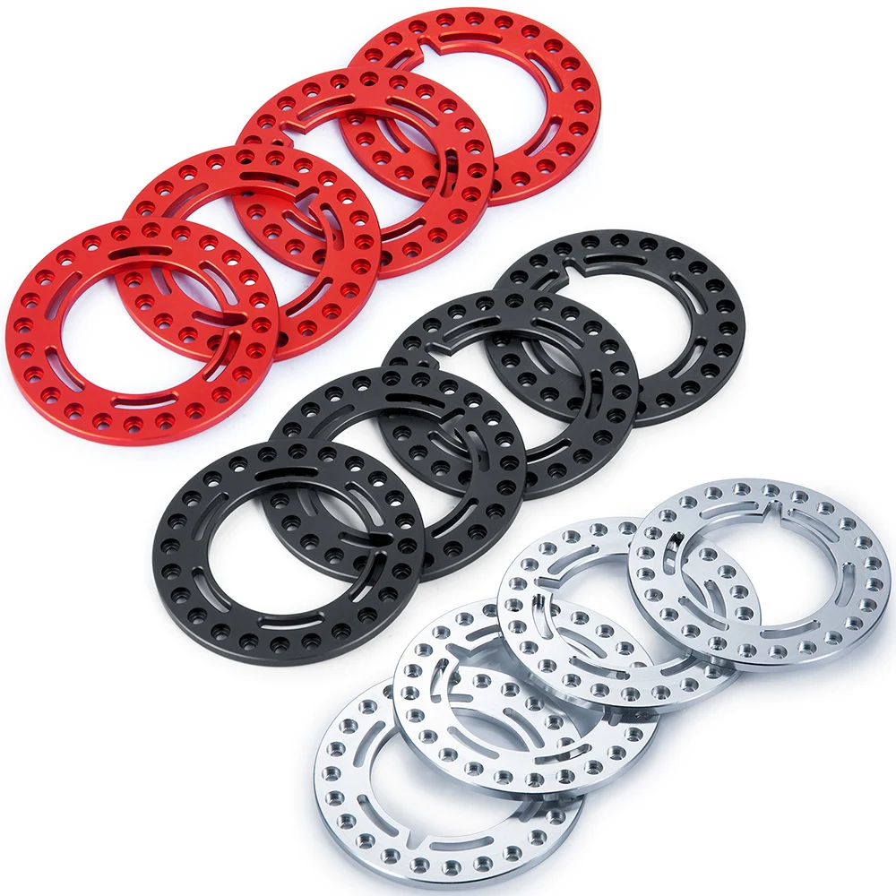 AXSPEED 4PCS 1.9 & 2.2 Wheel Outer Beadlock Ring for 1/10 RC Crawler Car Axial SCX10 90046 Wraith TRX4 TRX6 Wheel Rim Parts