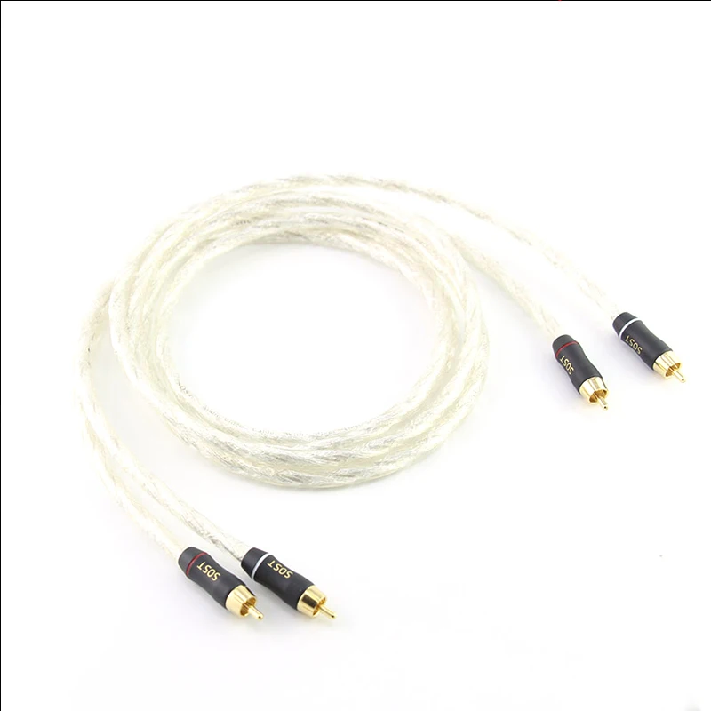 Paar HIFI Stereo RCA-kabel Krachtige Premium Hi-Fi Audio 2rca naar 2rca Interconnect-kabel