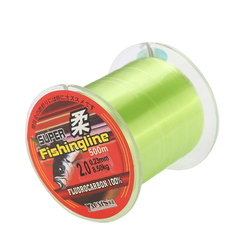 500M Nylon Fishing Line Fluorocarbon Coated Monofilament Fishing Leader Line Strength Freshwater Saltwater Wire pesca Accessorie