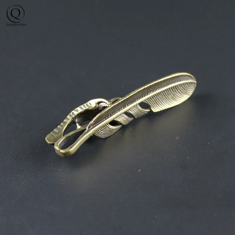 Brass Eagle Claw Keychain Pendants Vintage Punk Paw Car Key Chain Rings Hanging Jewelry Handmade Braided Rope Suspension Lanyard